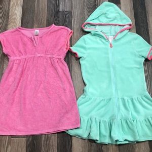 Girls swimsuit coverups. Size M (7-8).